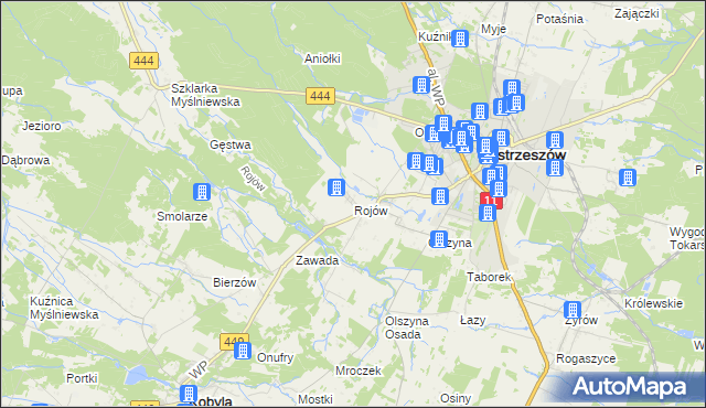 mapa Rojów, Rojów na mapie Targeo
