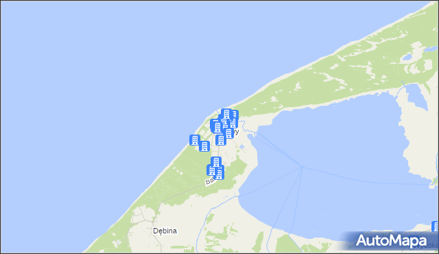 mapa Rowy gmina Ustka, Rowy gmina Ustka na mapie Targeo