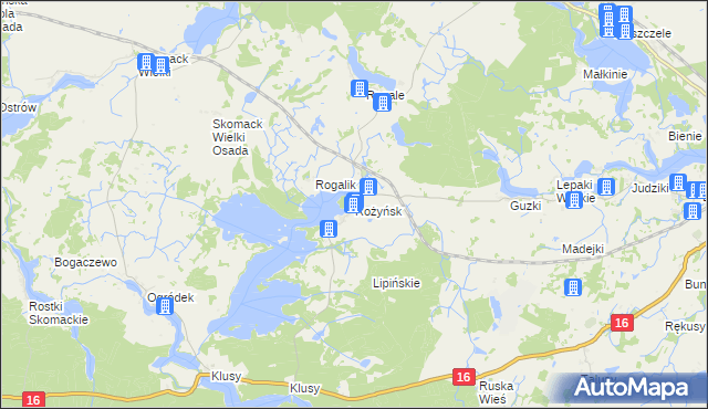 mapa Rożyńsk, Rożyńsk na mapie Targeo