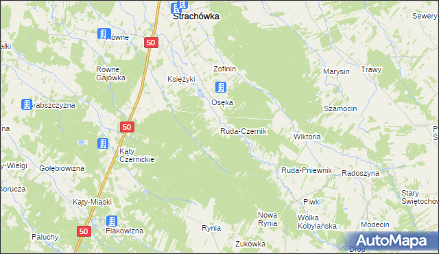 mapa Ruda-Czernik, Ruda-Czernik na mapie Targeo