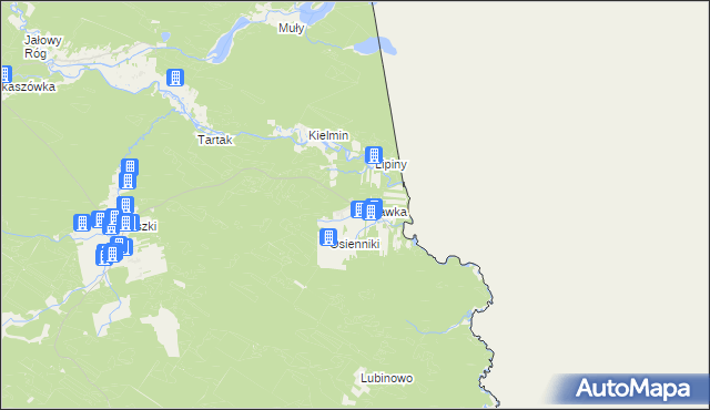 mapa Rudawka gmina Płaska, Rudawka gmina Płaska na mapie Targeo