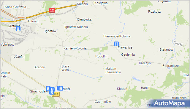 mapa Rudolfin, Rudolfin na mapie Targeo