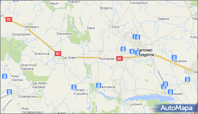 mapa Rumianek, Rumianek na mapie Targeo