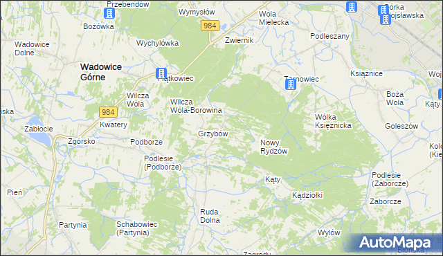 mapa Rydzów, Rydzów na mapie Targeo