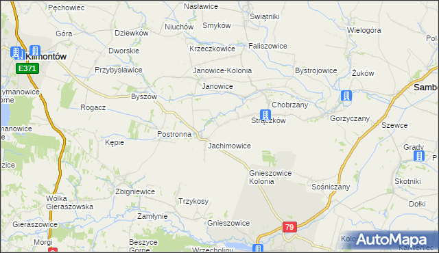 mapa Ryłowice, Ryłowice na mapie Targeo