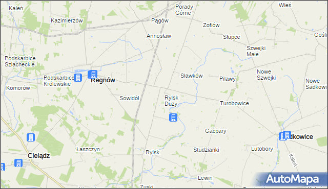 mapa Rylsk Duży, Rylsk Duży na mapie Targeo