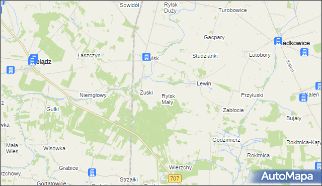 mapa Rylsk Mały, Rylsk Mały na mapie Targeo