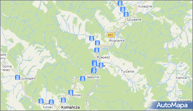 mapa Rzepedź, Rzepedź na mapie Targeo