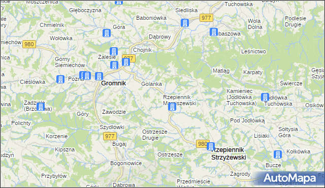 mapa Rzepiennik Marciszewski, Rzepiennik Marciszewski na mapie Targeo