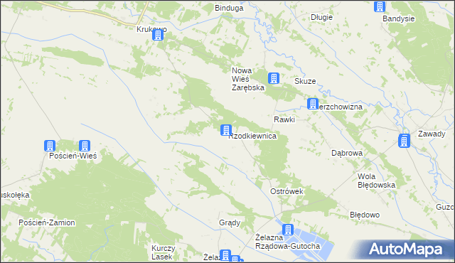 mapa Rzodkiewnica, Rzodkiewnica na mapie Targeo