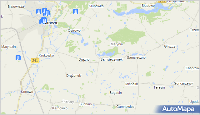 mapa Samsieczynek, Samsieczynek na mapie Targeo