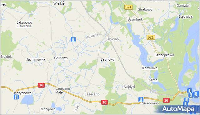 mapa Segnowy, Segnowy na mapie Targeo