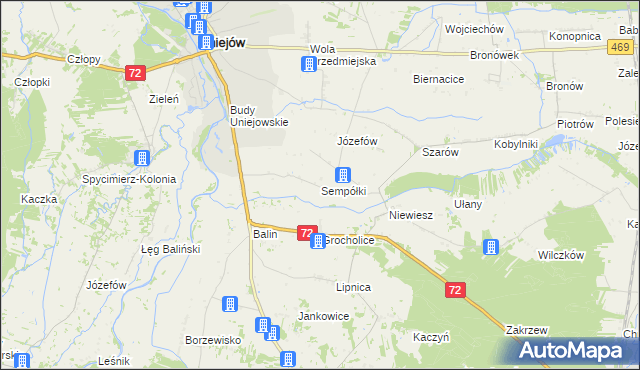 mapa Sempółki, Sempółki na mapie Targeo