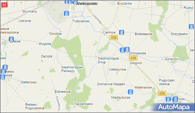 mapa Siedmiorogów Drugi, Siedmiorogów Drugi na mapie Targeo