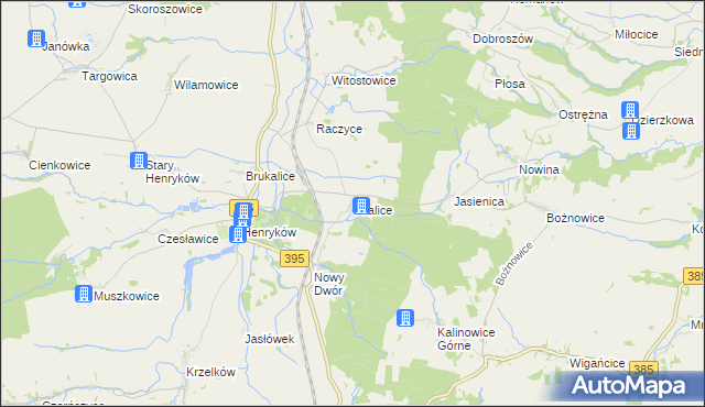 mapa Skalice, Skalice na mapie Targeo