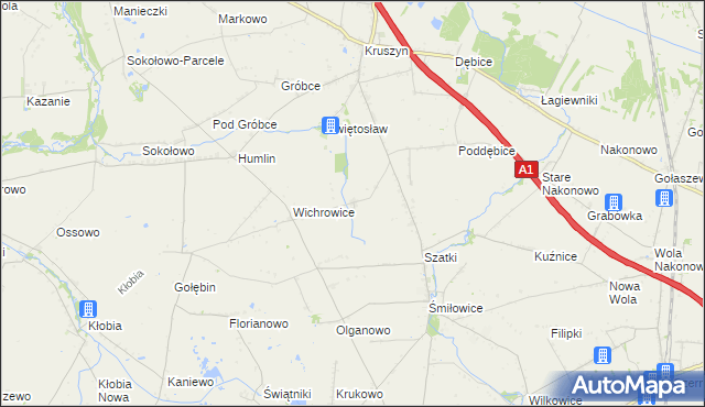 mapa Skibice gmina Choceń, Skibice gmina Choceń na mapie Targeo