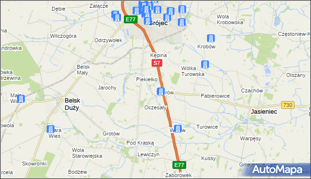 mapa Skurów, Skurów na mapie Targeo