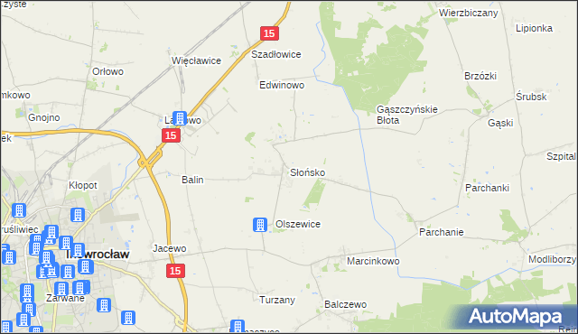mapa Słońsko, Słońsko na mapie Targeo