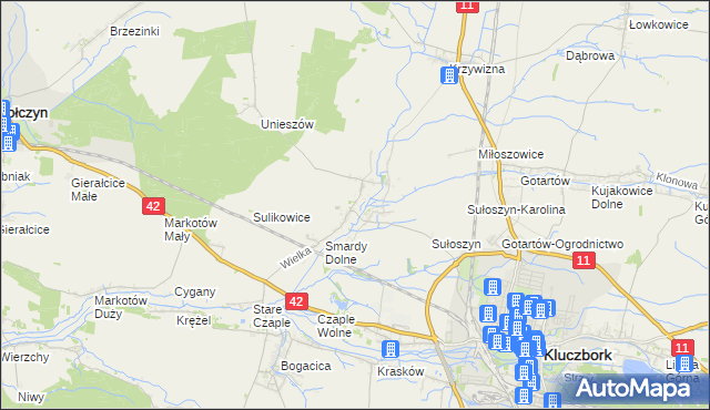 mapa Smardy Górne, Smardy Górne na mapie Targeo