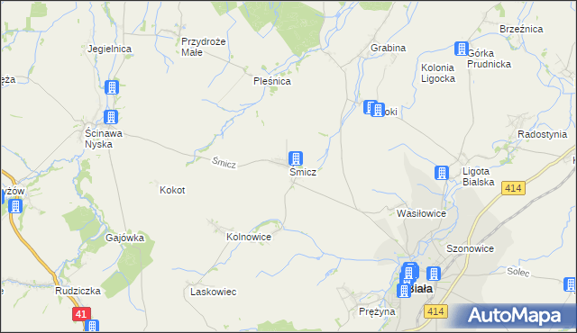 mapa Śmicz, Śmicz na mapie Targeo