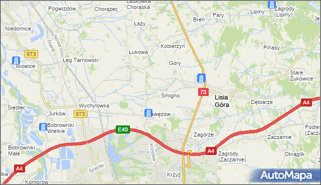mapa Śmigno, Śmigno na mapie Targeo