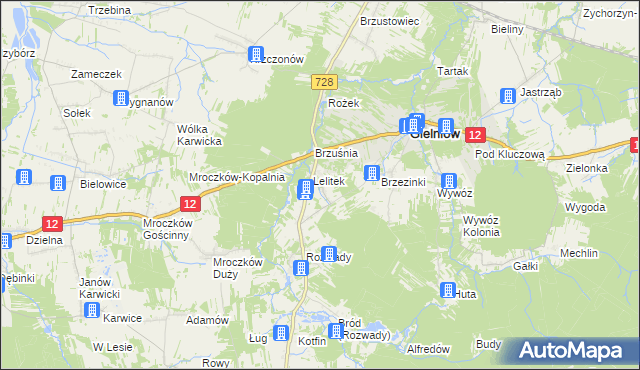 mapa Snarki, Snarki na mapie Targeo
