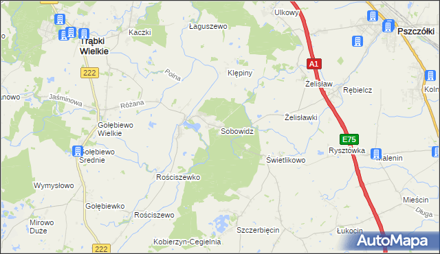 mapa Sobowidz, Sobowidz na mapie Targeo
