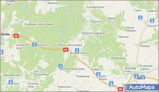 mapa Sokole Pole, Sokole Pole na mapie Targeo