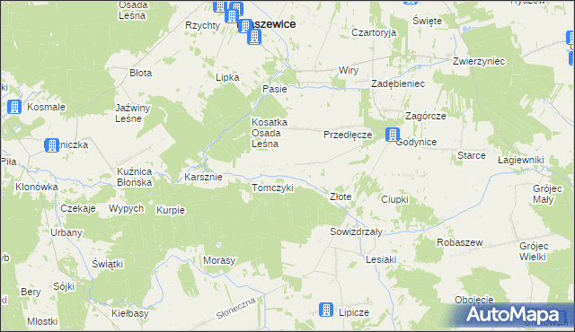 mapa Sokolenie, Sokolenie na mapie Targeo