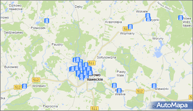 mapa Sołtysowizna, Sołtysowizna na mapie Targeo