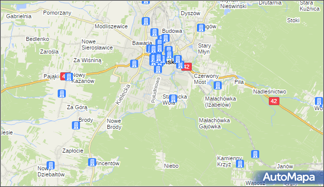 mapa Stadnicka Wola, Stadnicka Wola na mapie Targeo