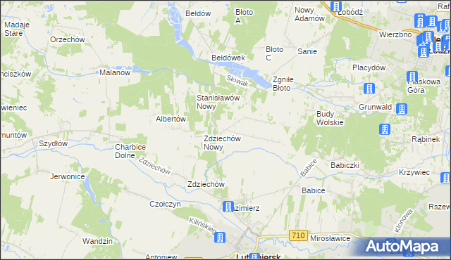 mapa Stanisławów Stary, Stanisławów Stary na mapie Targeo