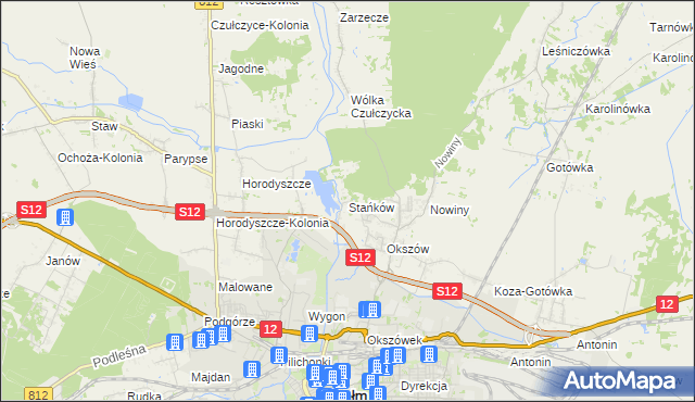 mapa Stańków, Stańków na mapie Targeo
