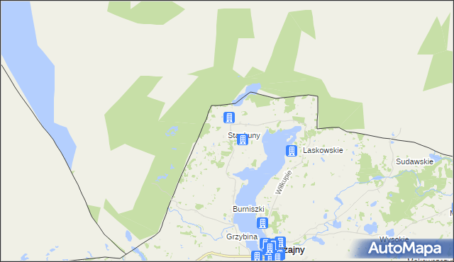 mapa Stankuny, Stankuny na mapie Targeo