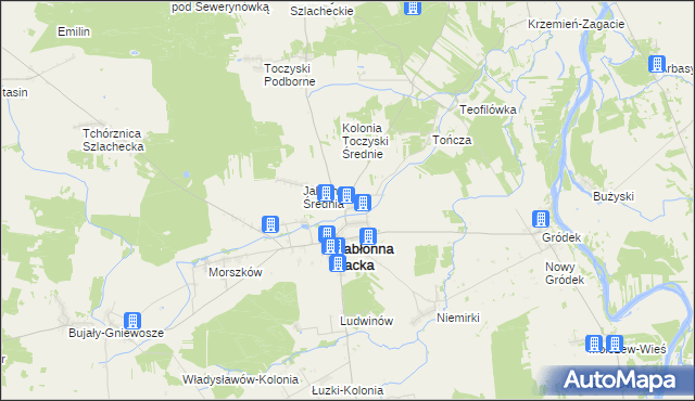 mapa Stara Jabłonna, Stara Jabłonna na mapie Targeo