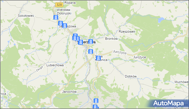 mapa Stara Kraśnica, Stara Kraśnica na mapie Targeo