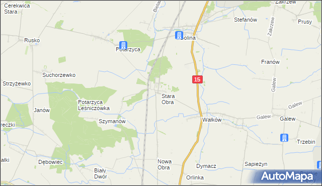 mapa Stara Obra, Stara Obra na mapie Targeo