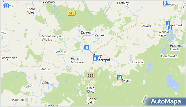 mapa Stary Dzierzgoń, Stary Dzierzgoń na mapie Targeo