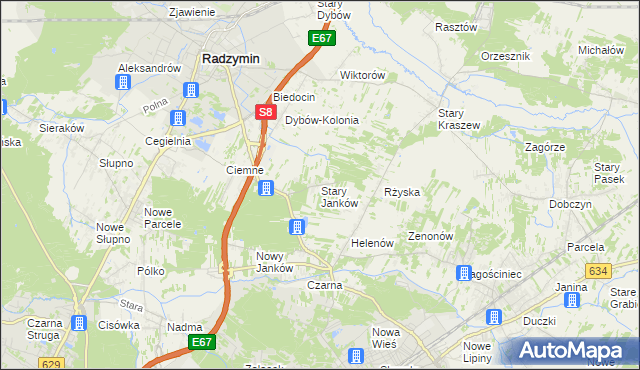 tago mapa samochodowa Przedsiębiorstwo, Firma w Stary Janków :: Przemysł, Firmy na mapie 