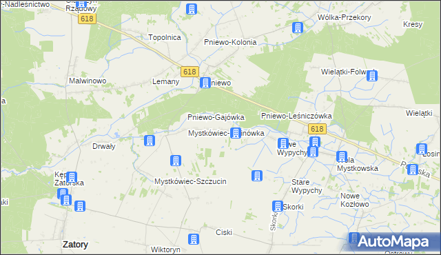 mapa Stary Mystkówiec, Stary Mystkówiec na mapie Targeo