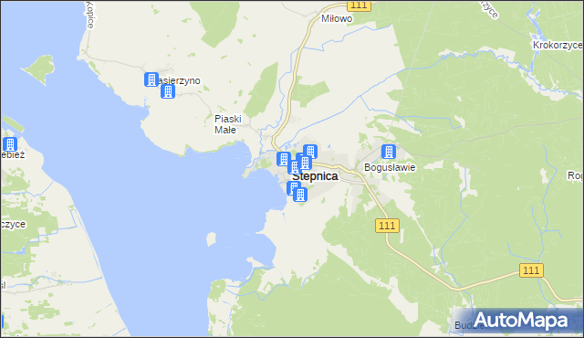 mapa Stepnica, Stepnica na mapie Targeo