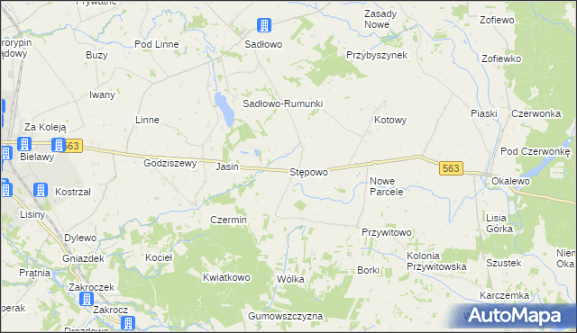 mapa Stępowo, Stępowo na mapie Targeo