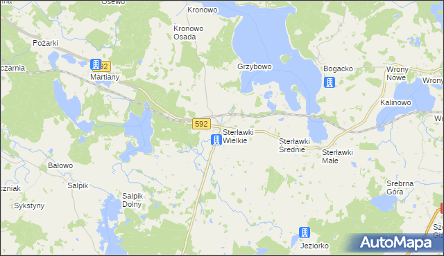 mapa Sterławki Wielkie, Sterławki Wielkie na mapie Targeo