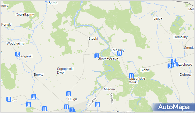 mapa Stopki-Osada, Stopki-Osada na mapie Targeo