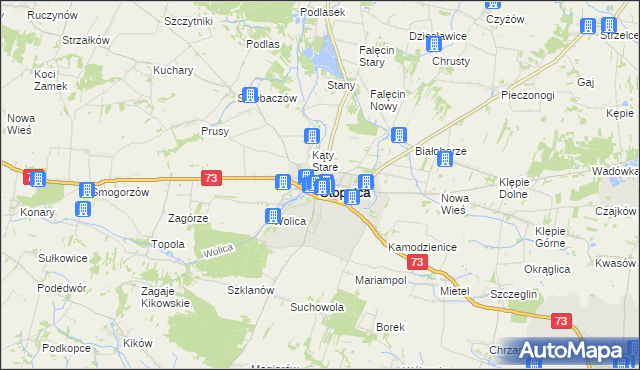 mapa Stopnica, Stopnica na mapie Targeo