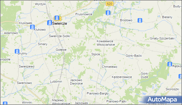 mapa Stpice, Stpice na mapie Targeo