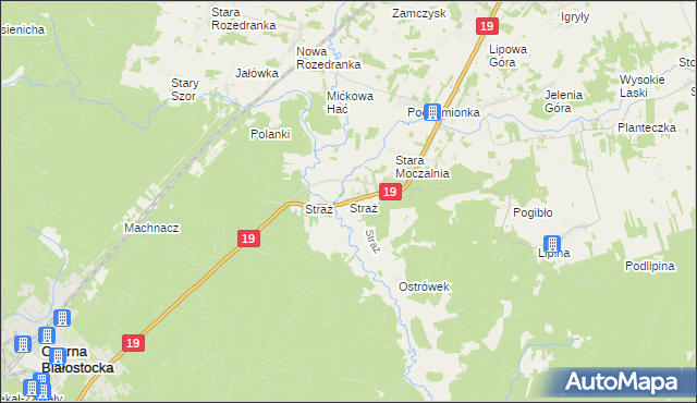 mapa Straż, Straż na mapie Targeo