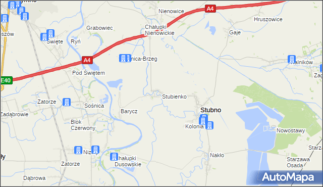 mapa Stubienko, Stubienko na mapie Targeo