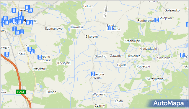 mapa Stwolno, Stwolno na mapie Targeo