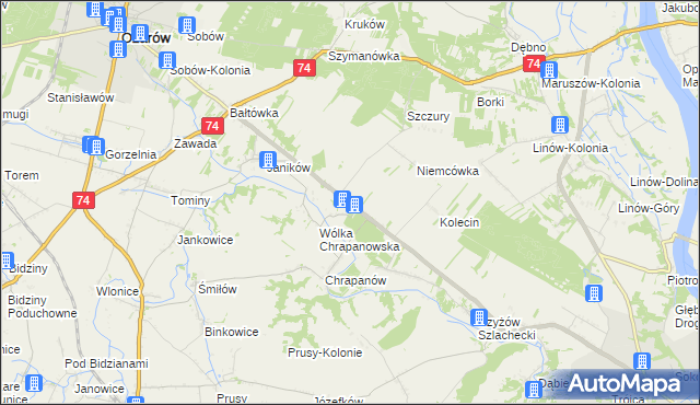 mapa Suchodółka, Suchodółka na mapie Targeo